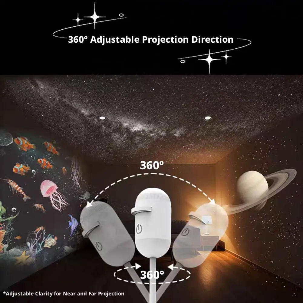 360° Celestial Nebula Ambient Projector